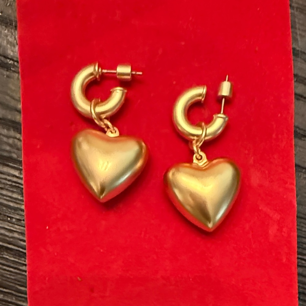 Roxanne Assoulin Puffy Heart Earrings
